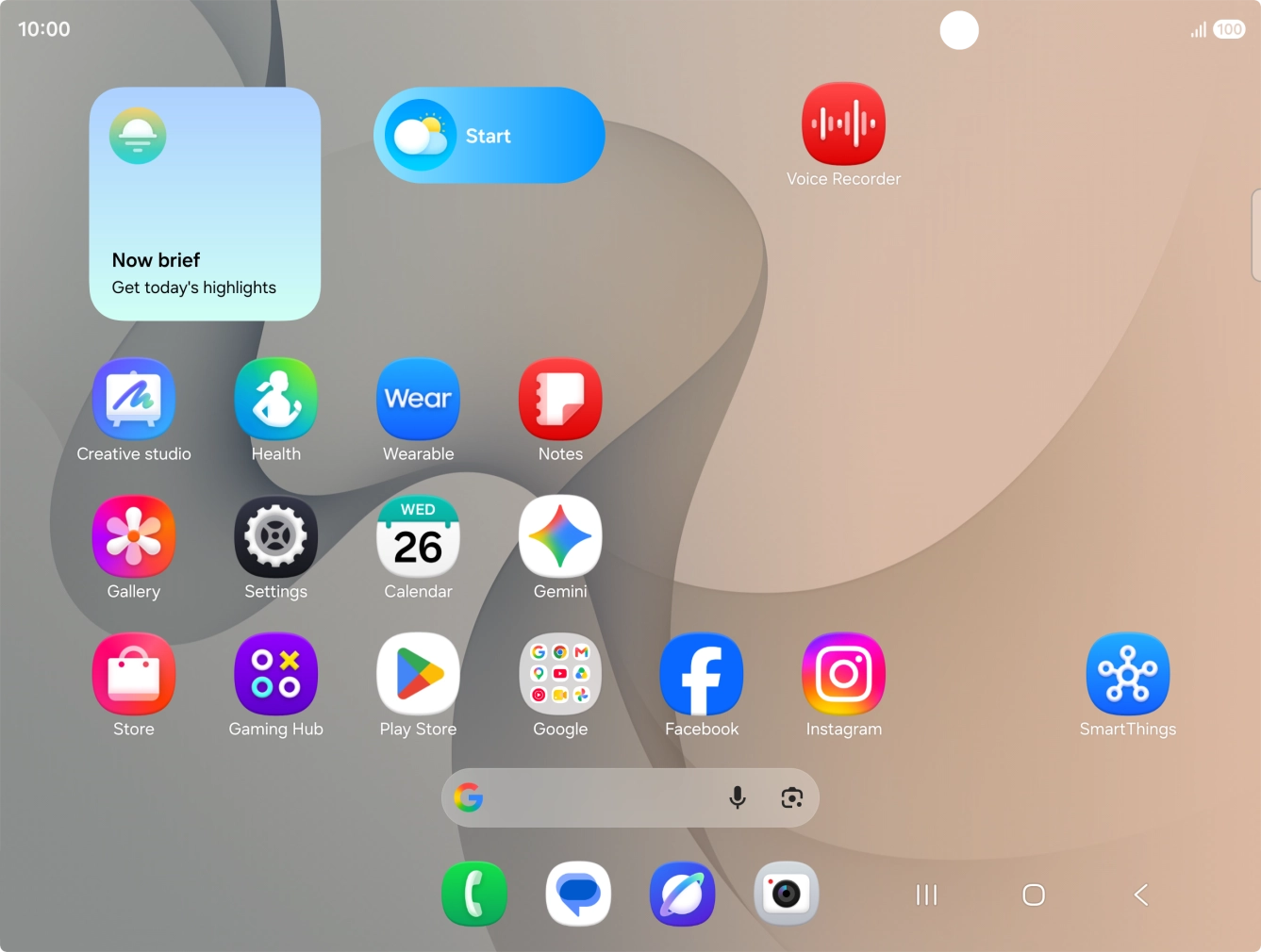 Press and hold the required app icon.