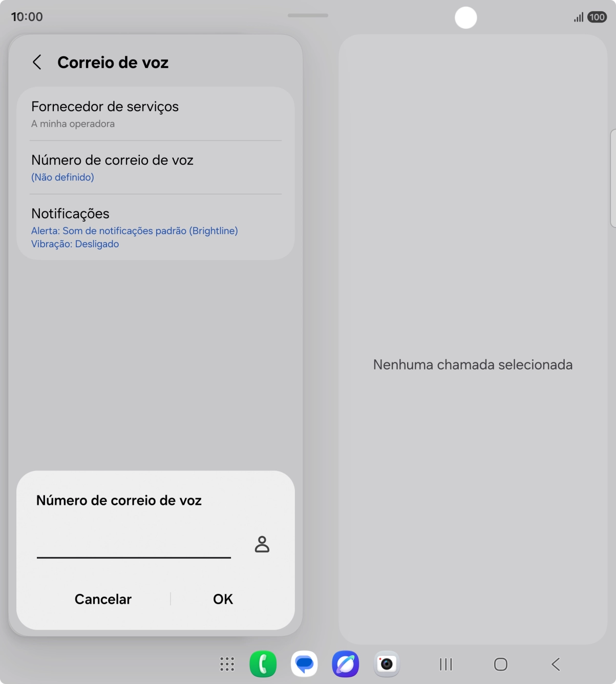 Introduza 123 e prima OK.