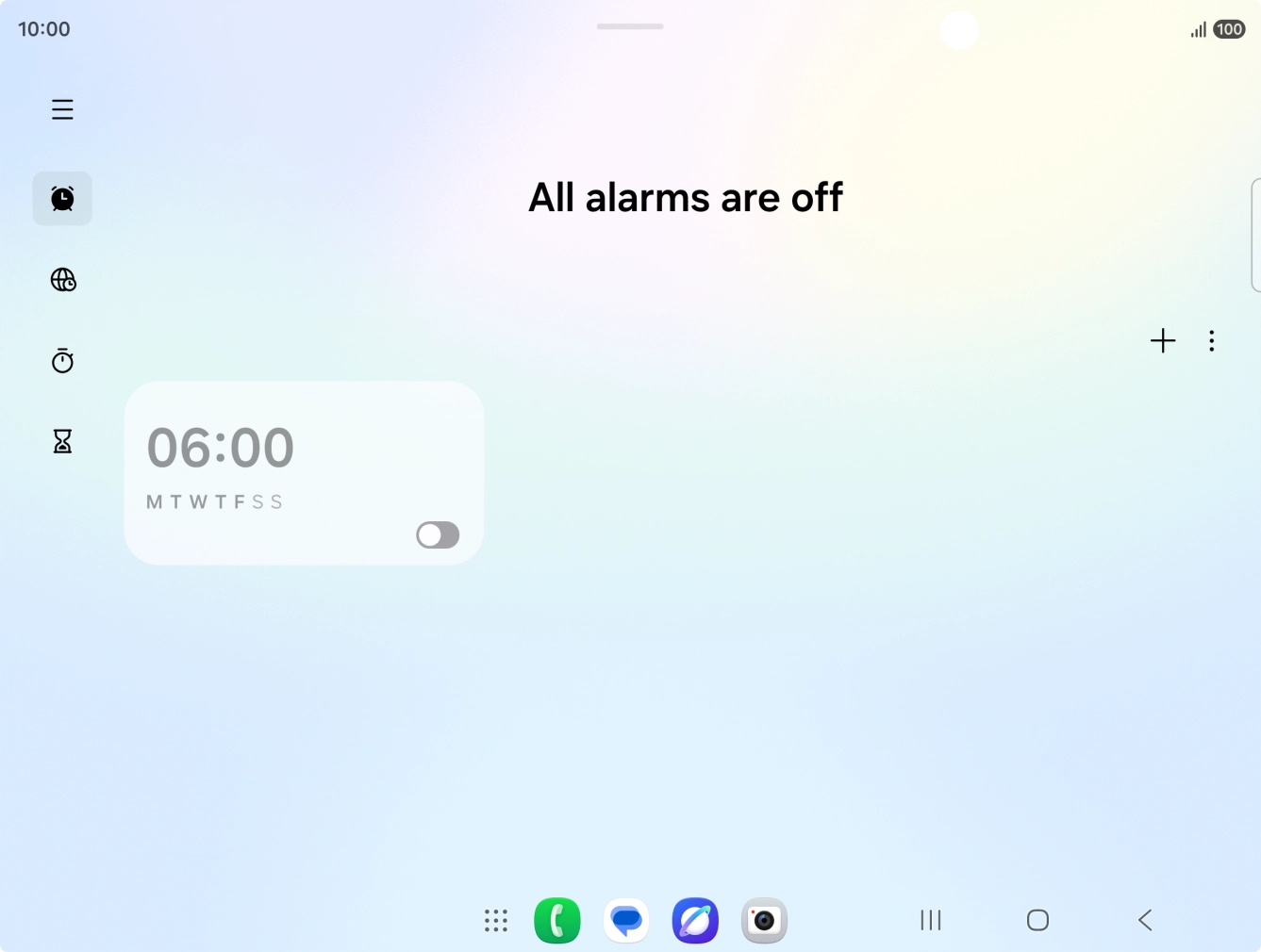 Press the Home key to return to the home screen.