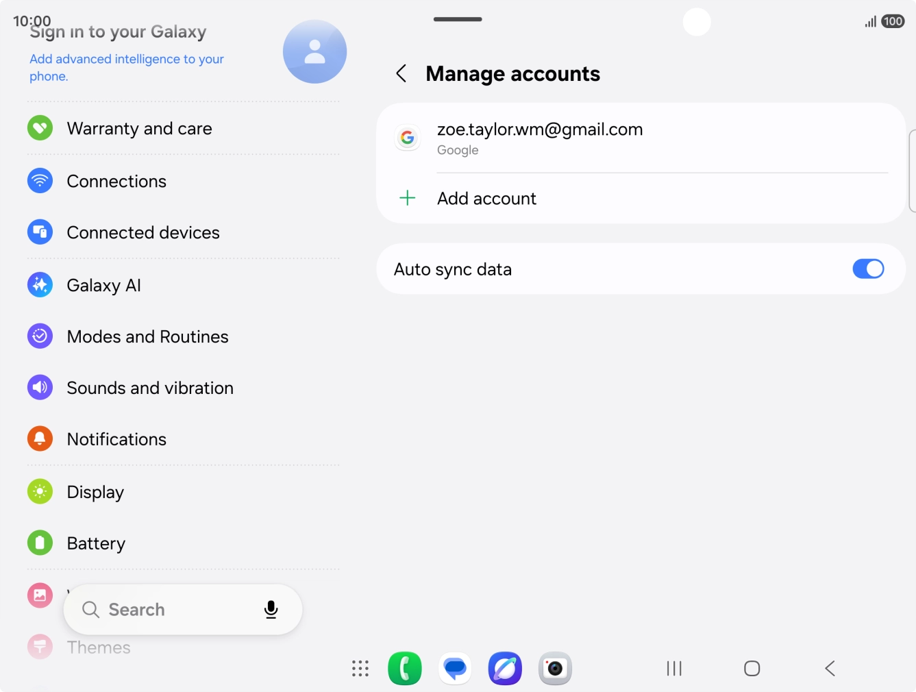 Press the Home key to return to the home screen.
