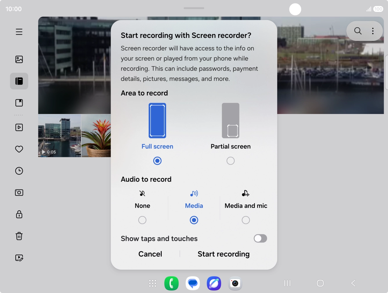 Follow the instructions on the screen to select the required settings.