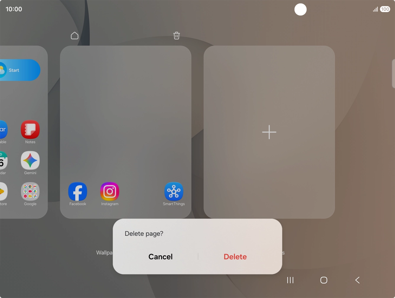 If prompted, press Delete.