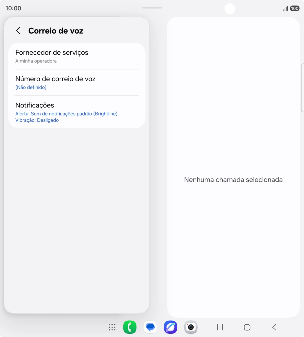 Prima Número de correio de voz.