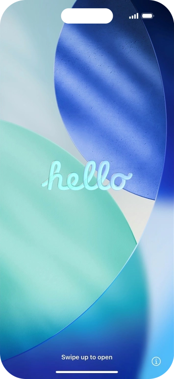 Slide your finger upwards starting from the bottom of the screen.