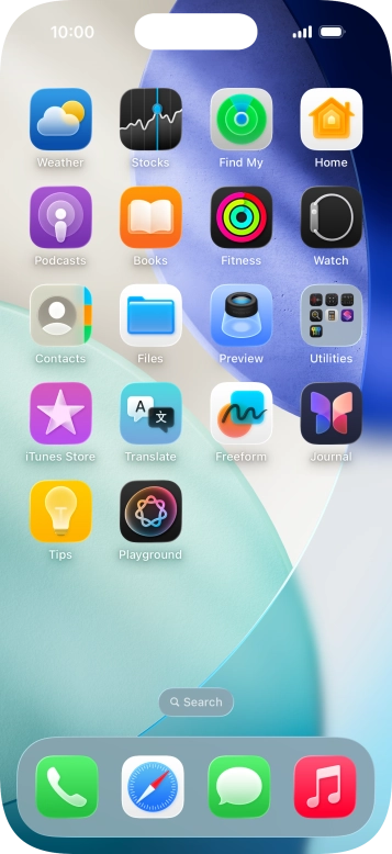 Press and hold anywhere on the home screen. Press and hold anywhere on the home screen.