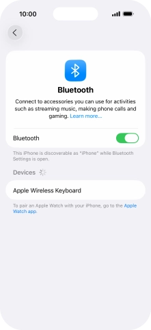 Press the required Bluetooth device and follow the instructions on the screen to pair the device with your phone. Press the required Bluetooth device and follow the instructions on the screen to pair the device with your phone.