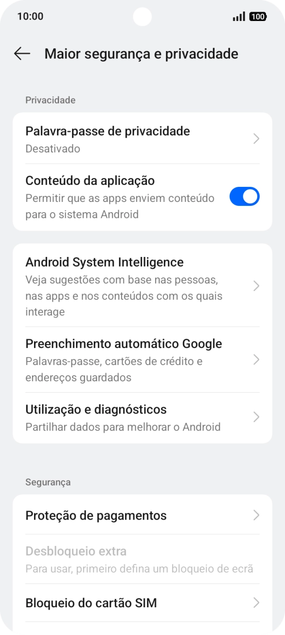 Prima Bloqueio do cartão SIM.