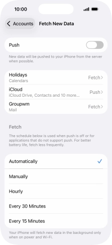 If you turn off the function, press the required setting. If you turn off the function, press the required setting.