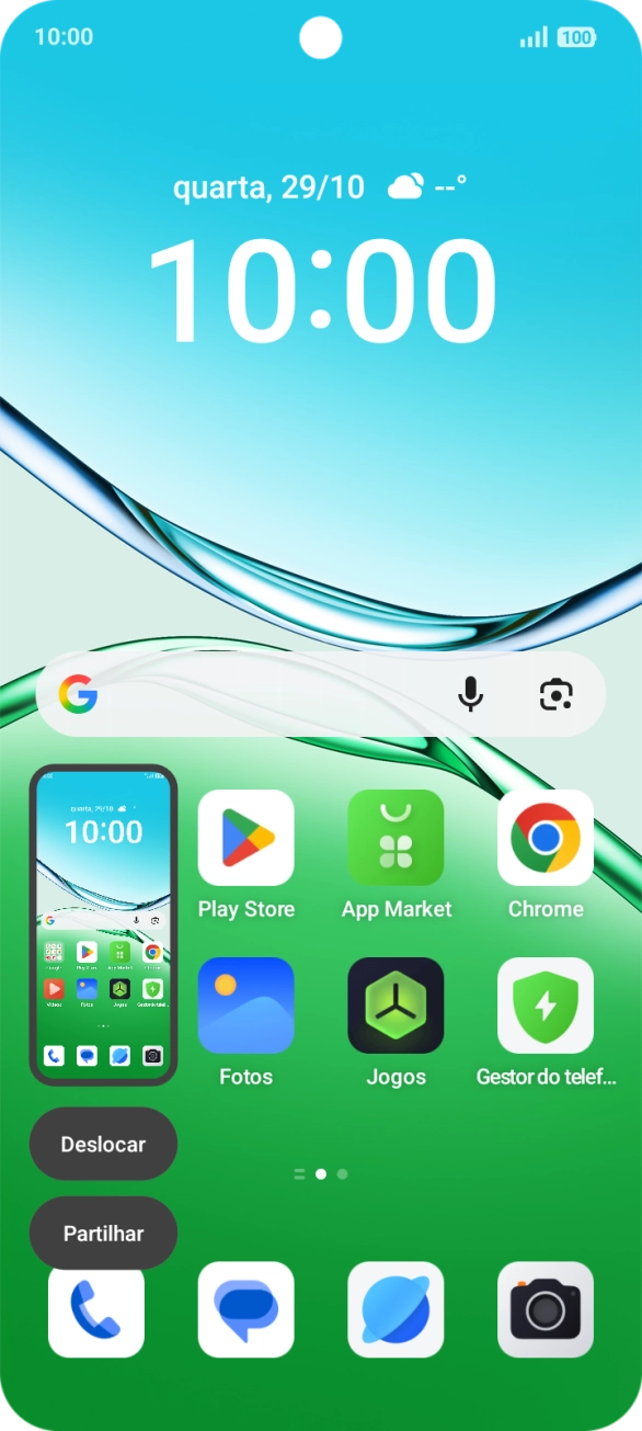 Para modificar a captura de ecrã prima a captura de ecrã e siga as indicações no ecrã para efetuar as modificações pretendidas.