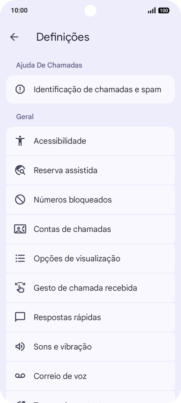 Prima Correio de voz.