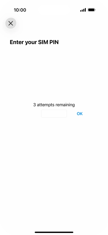 If your SIM is locked, key in your PIN and press OK.
