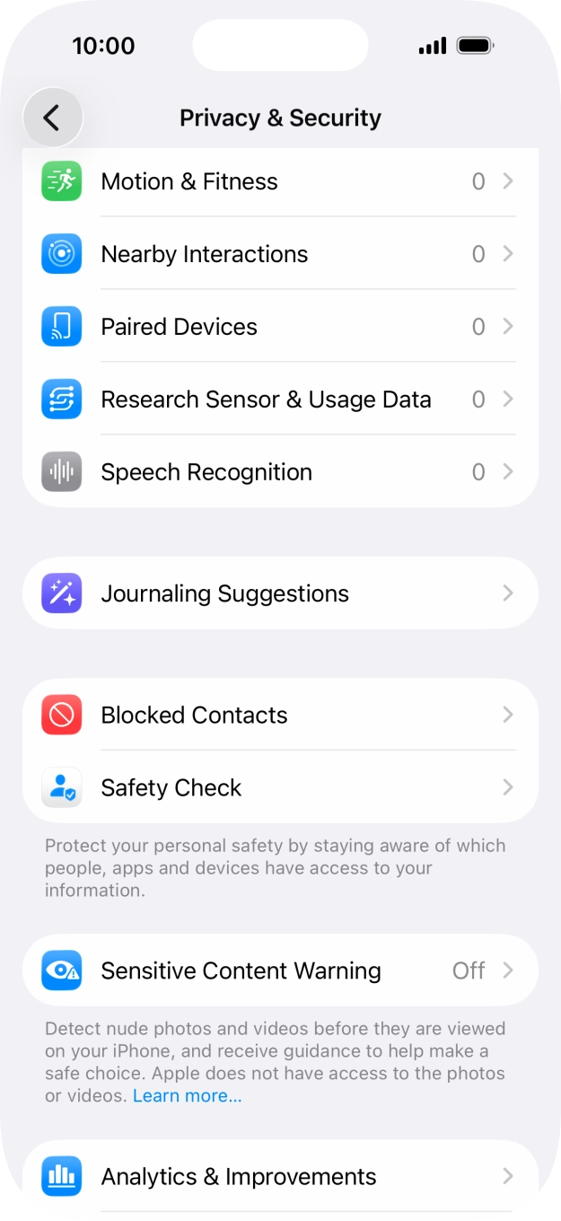 Press Sensitive Content Warning.