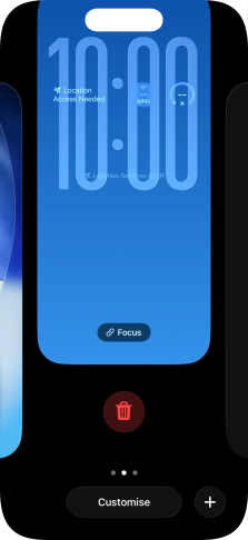 Press the delete icon. Press the delete icon.