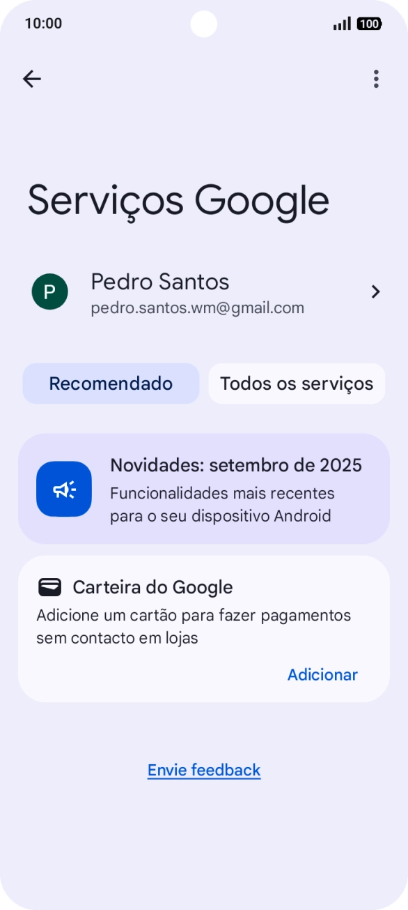Prima Todos os serviços.