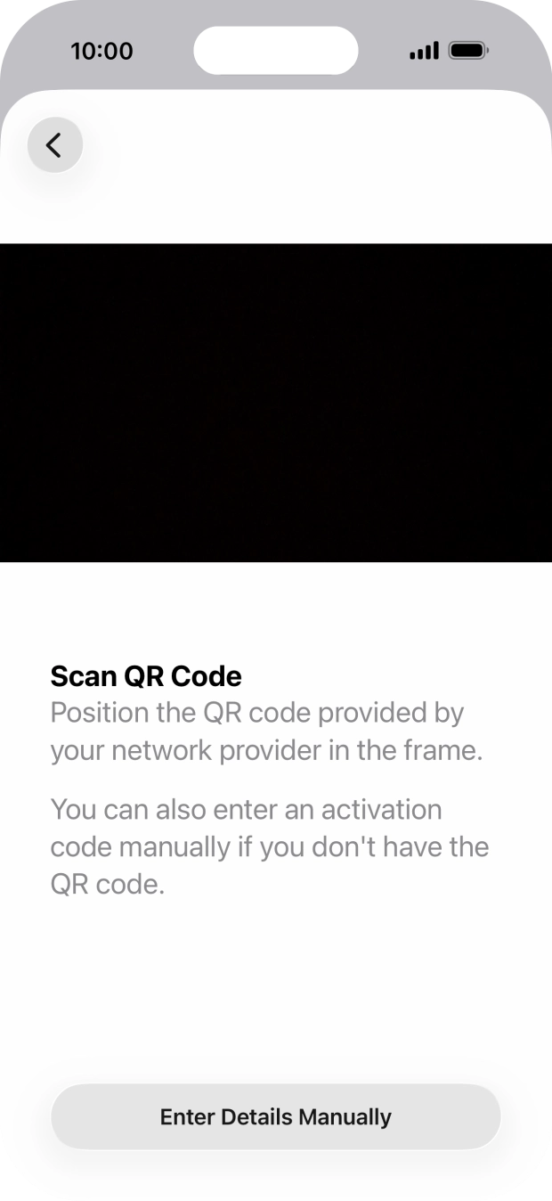 Place the QR code you've received inside the phone camera frame to scan the code. Place the QR code you've received inside the phone camera frame to scan the code.