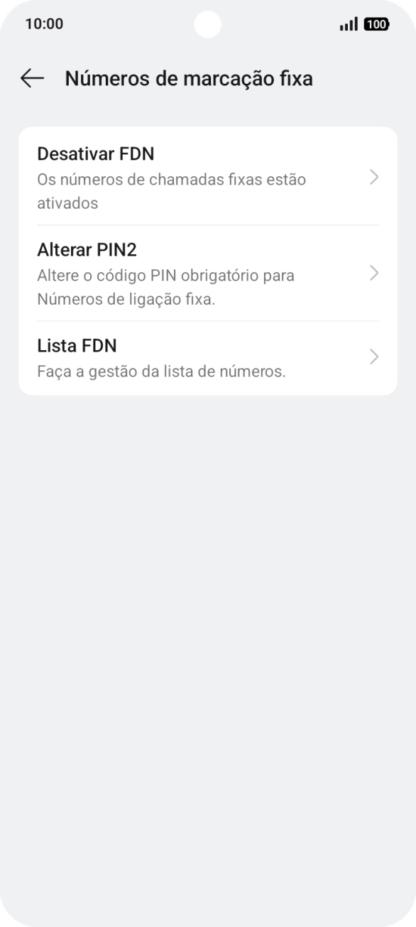 Prima Desativar FDN.