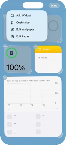 Press Add Widget.