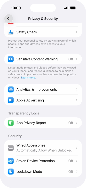 Press App Privacy Report.