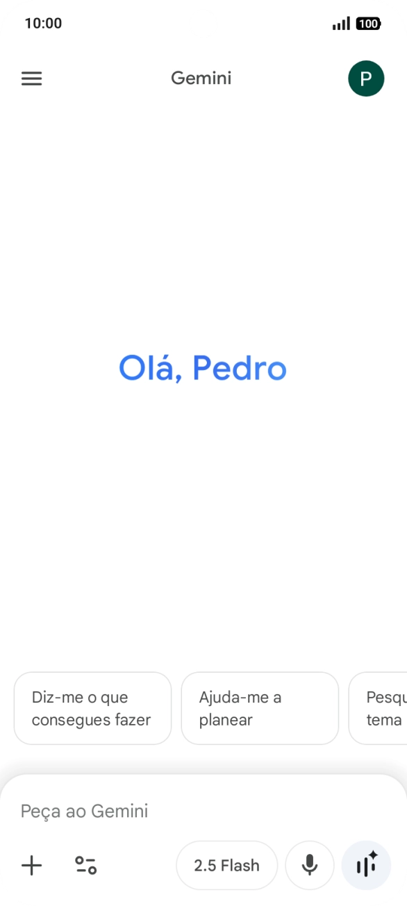 Prima o ícone de perfil.