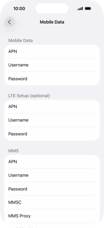 Press APN and key in wap.o2.co.uk. Press APN and key in wap.o2.co.uk.