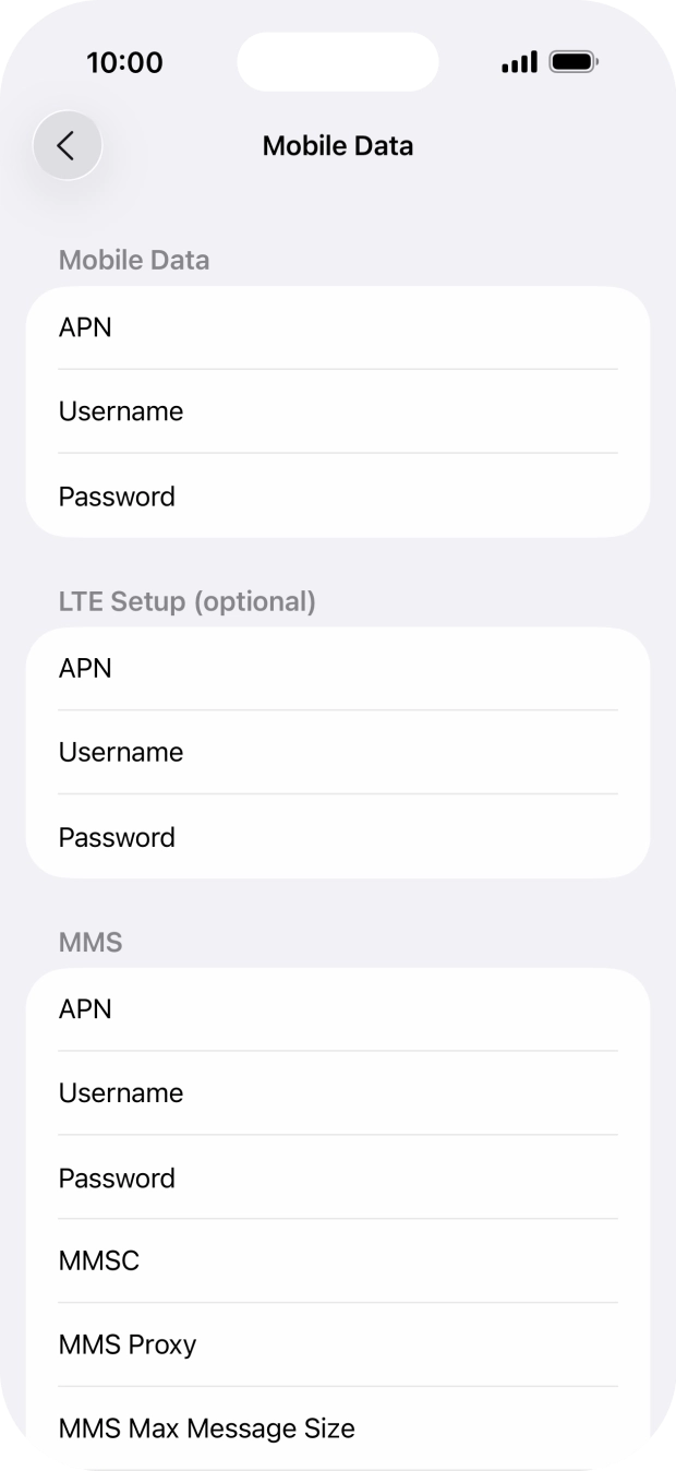 Press APN and key in wap.o2.co.uk.