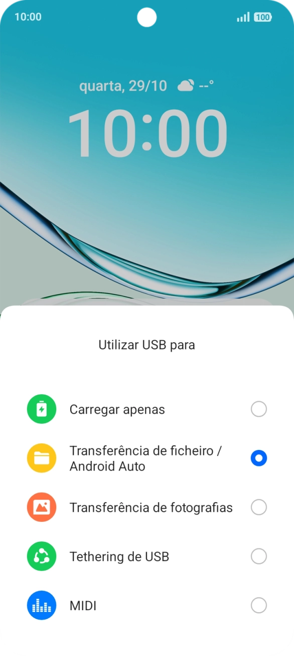 Prima Transferência de ficheiro / Android Auto.