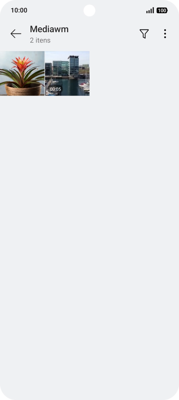 Prima durante um momento uma imagem ou um vídeo.