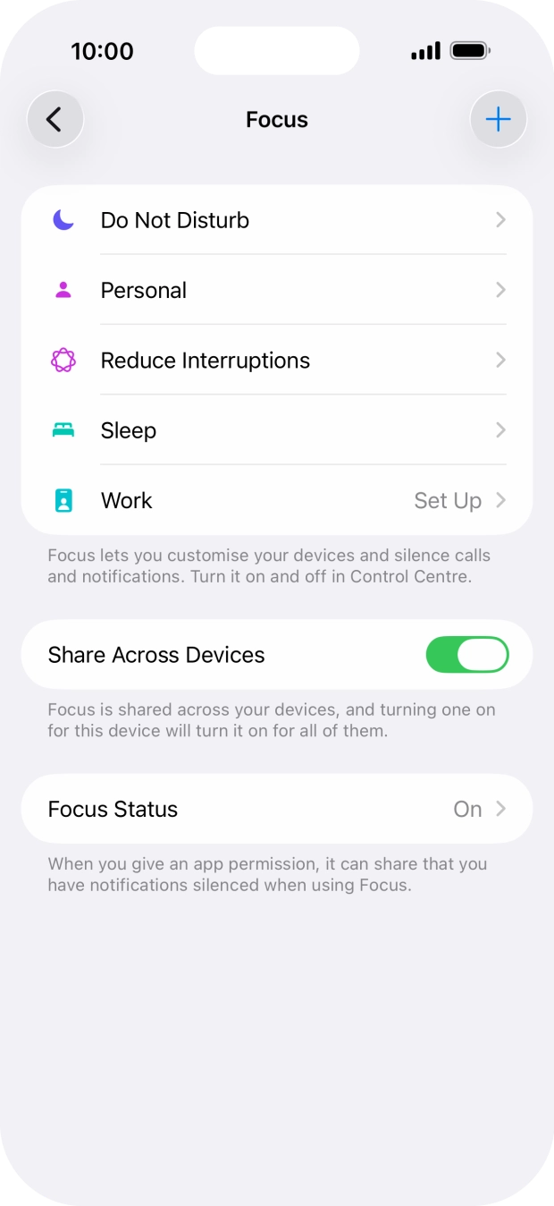 Press Do Not Disturb.