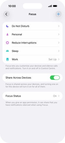 Press Do Not Disturb.