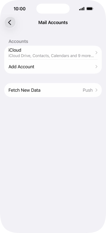 Press Add Account. Press Add Account.