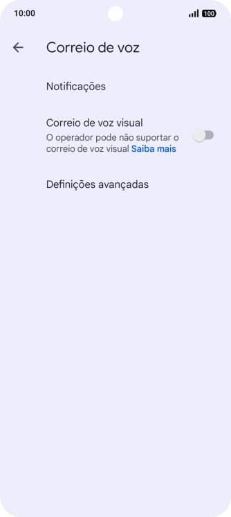 Prima Definições avançadas.