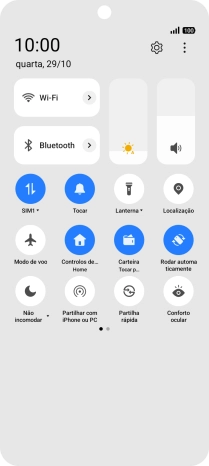 Prima o ícone de definições.
