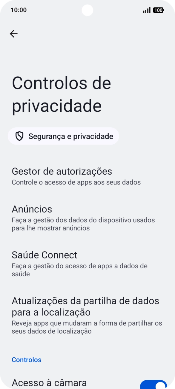 Prima Gestor de autorizações.