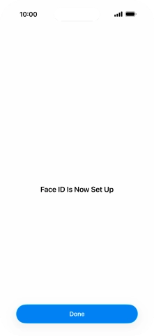 Press Done. If you haven't previously selected a phone lock code, key in a code of your own choice twice.