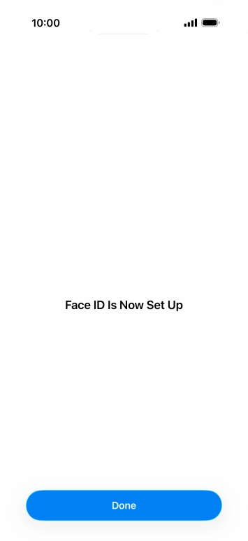 Press Done. If you haven't previously selected a phone lock code, key in a code of your own choice twice.