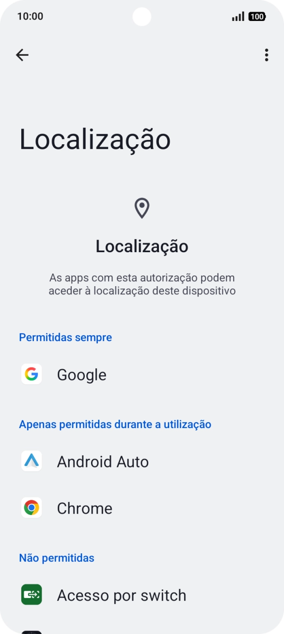 Prima a app pretendida.