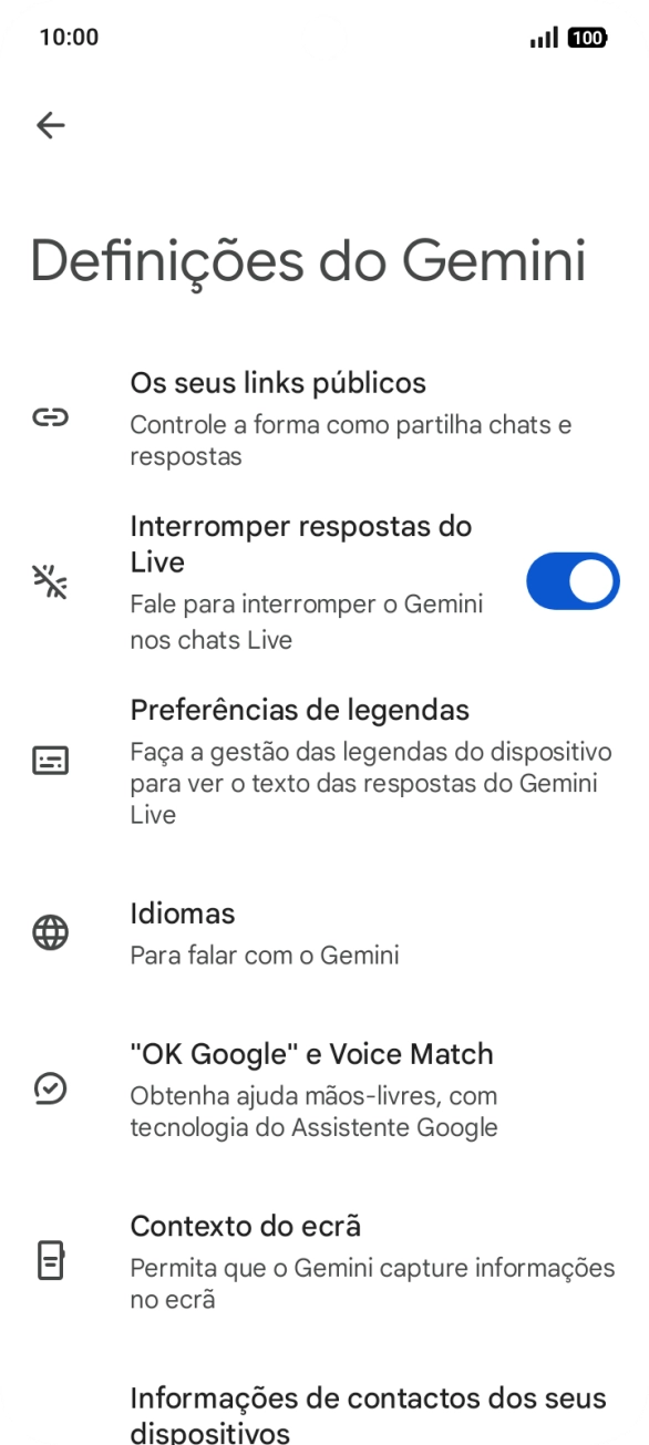 Siga as indicações no ecrã para escolher as definições pretendidas.