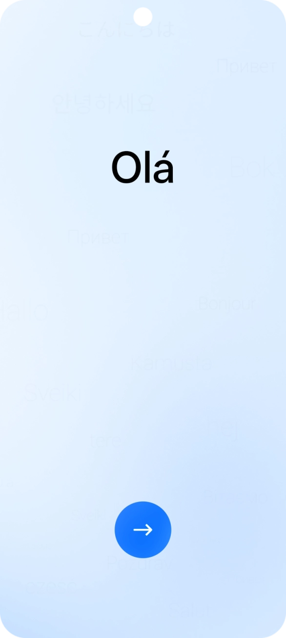 Prima a seta para a direita.