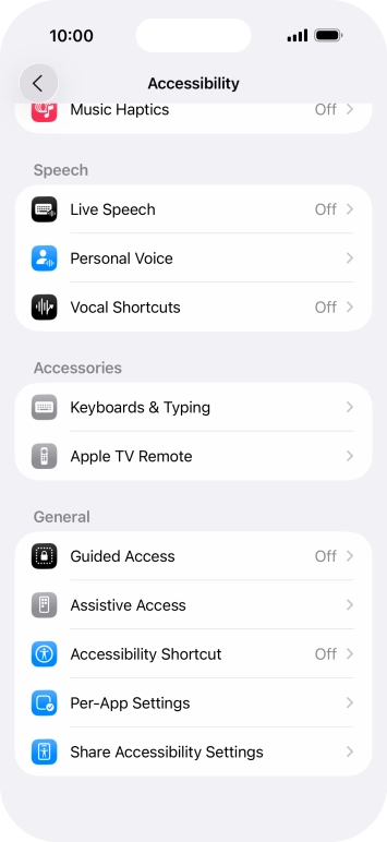 Press the required category below 