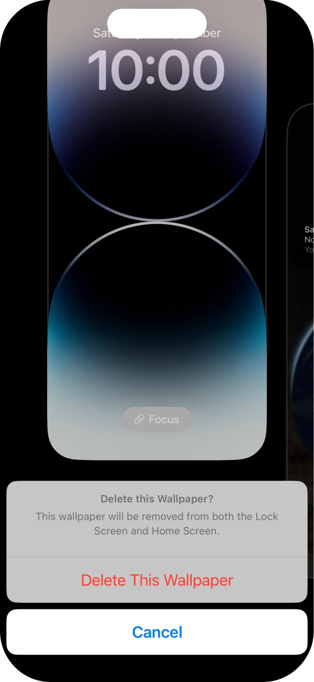 Press Delete This Wallpaper.