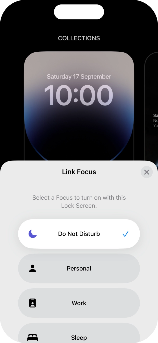 Press the close icon.