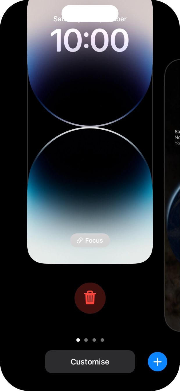 Press the delete icon.