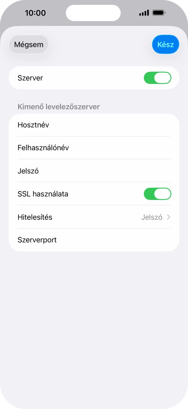 Válaszd a Hitelesítés lehetőséget.