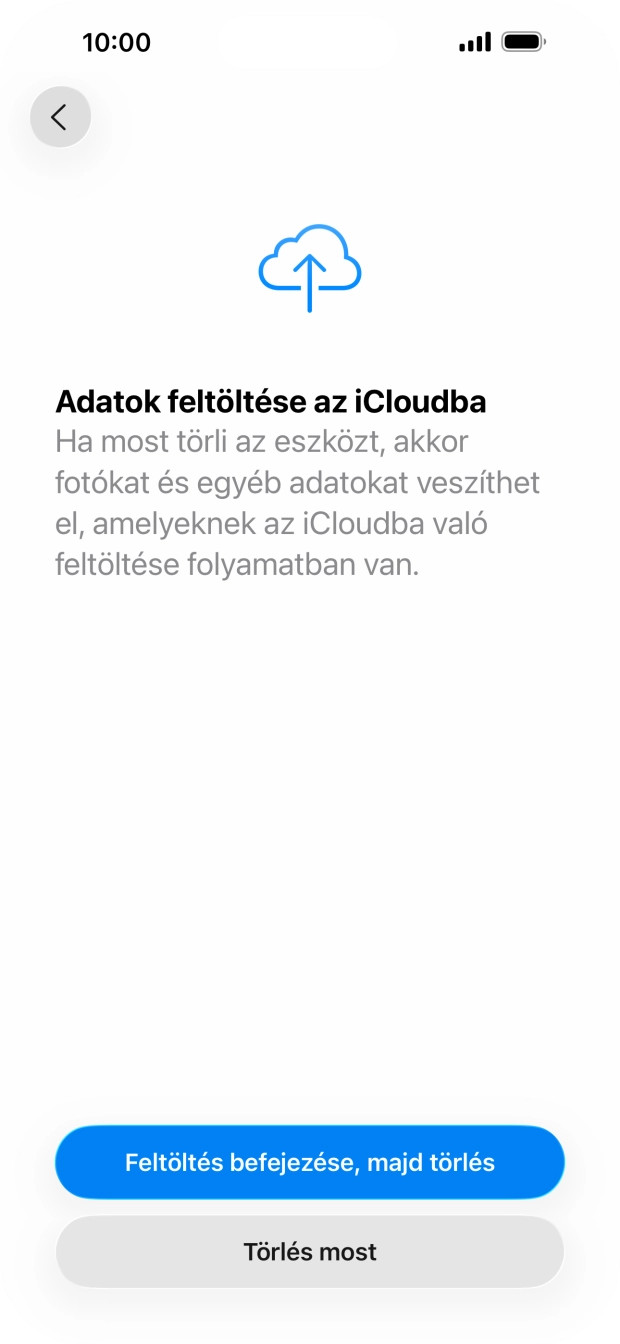 Válaszd a Törlés most lehetőséget. Válaszd a Törlés most lehetőséget.