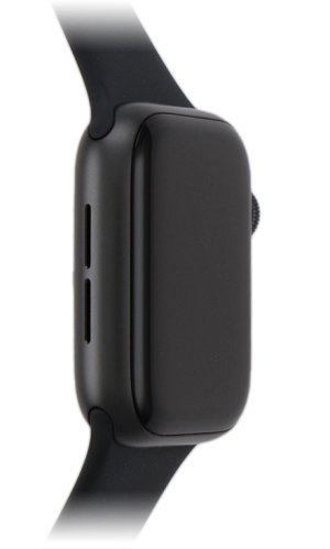 Imagen 3: Vista del lateral izquierdo del Apple Watch SE 3 - Black