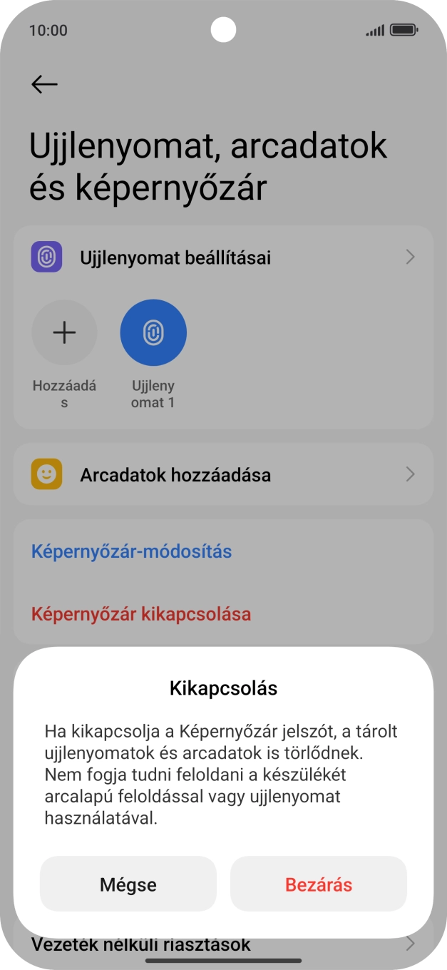 Válaszd a Bezárás lehetőséget. Válaszd a Bezárás lehetőséget.