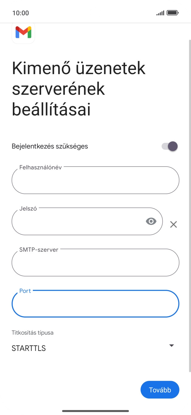 Nyisd le a „Titkosítás típusa” alatt legördülő menüt.