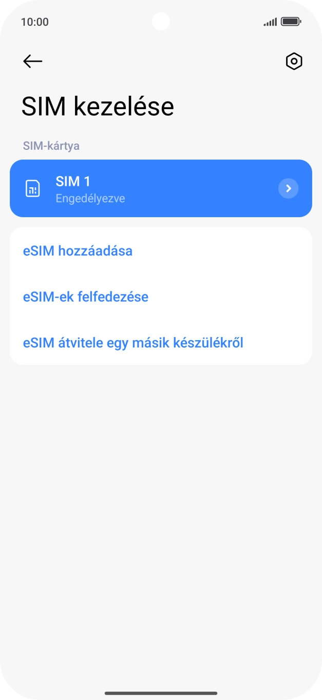 Válaszd az eSIM hozzáadása lehetőséget.