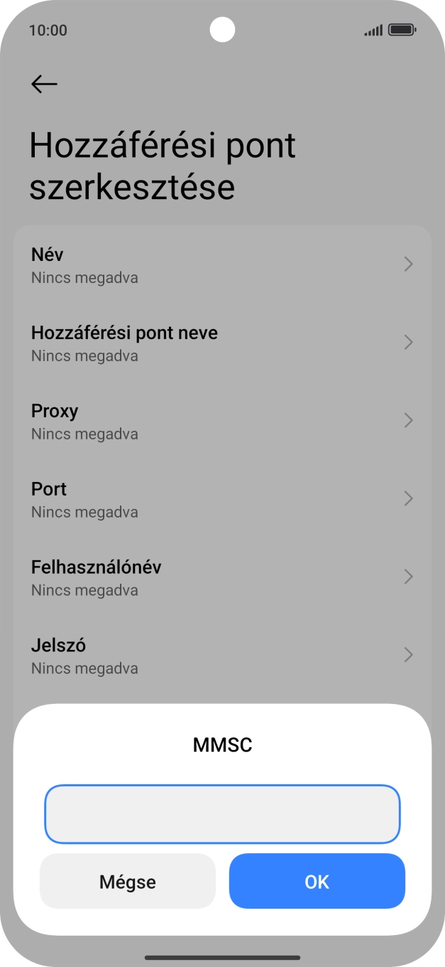 Írd be azt, hogy http://mms.one.hu/servlets/mms, és válaszd az OK lehetőséget.