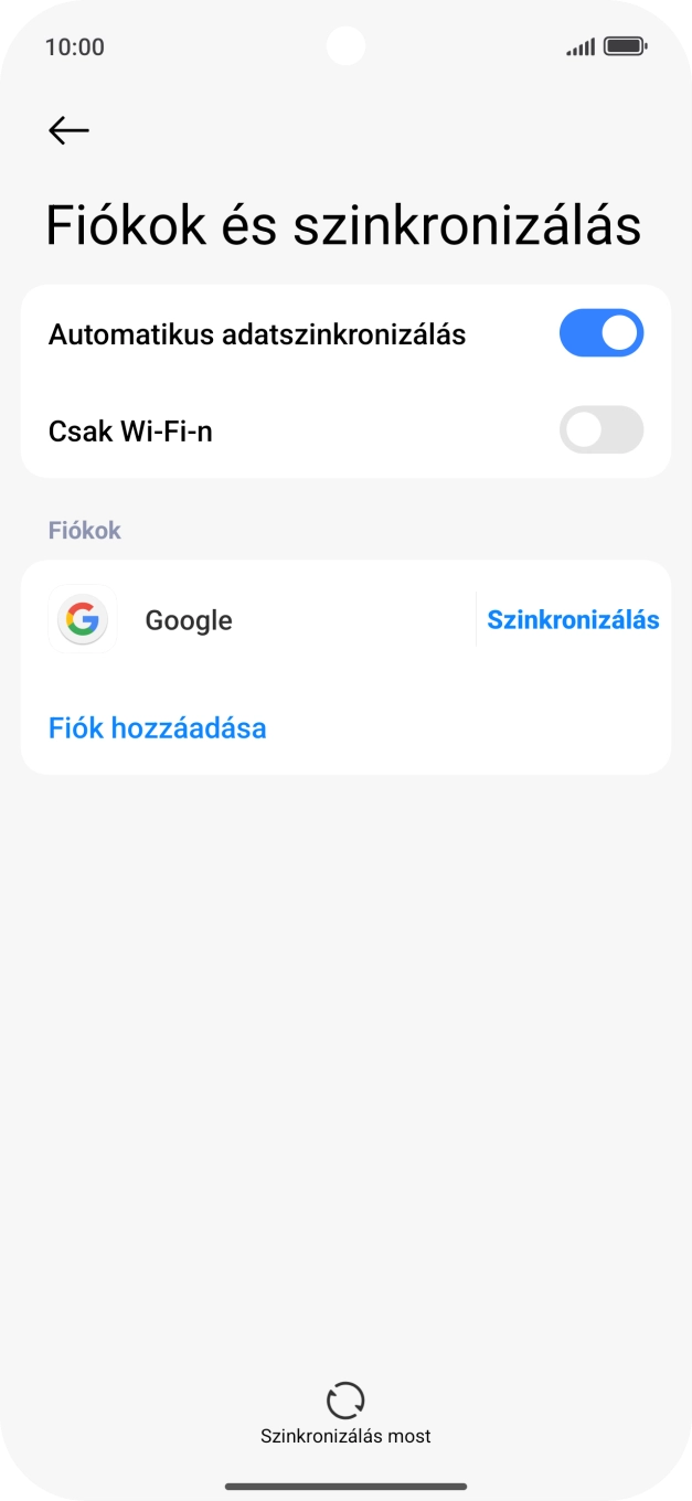 Húzd az ujjad felfelé a kijelző aljáról, hogy visszatérj a kezdőképernyőhöz.